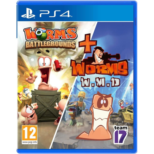 Worms Battlegrounds & Worms WMD - Double Pack PS4