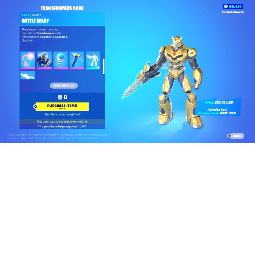 Fortnite: Transformers Pack (Code in a box) Switch